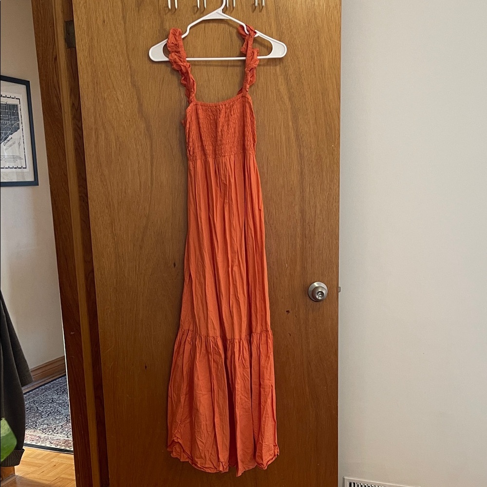H&M Vibrant Orange Maxi Dress